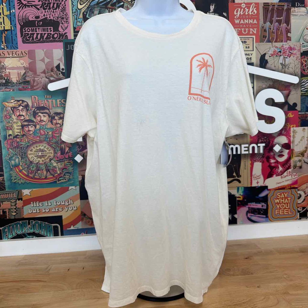 O'Neil Size M Byron Palms Cotton Crewneck T-Shirt