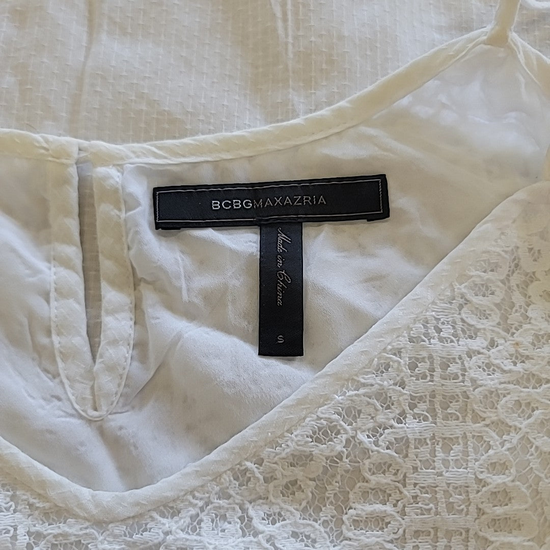 BCBG Size S White Tank