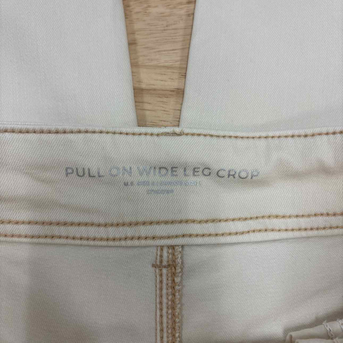 Chico's Size 1 Beige Denim Preloved Jeans