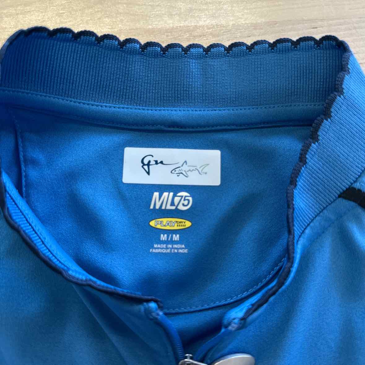 Greg Norman Size M Blue Polo