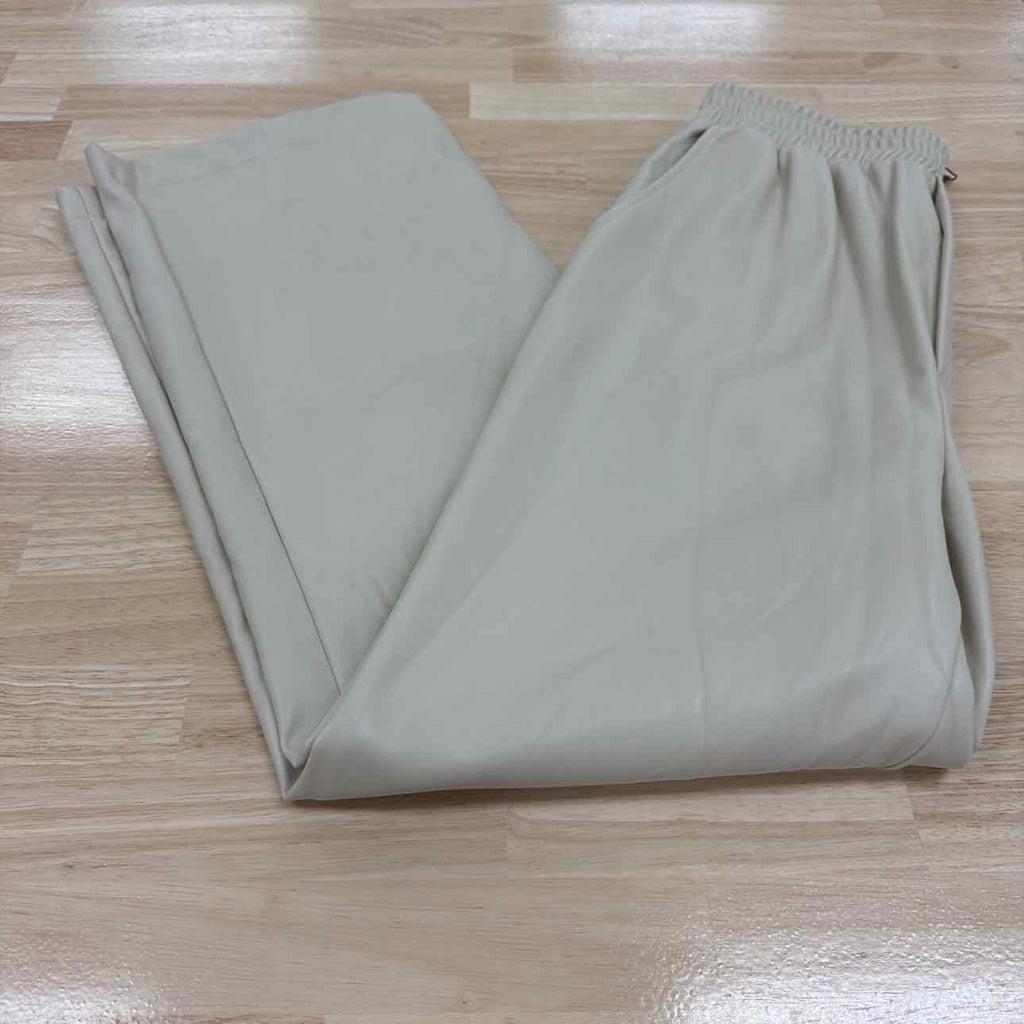 Steve Madden Size S Gilda Faux Leather Pants - Bone