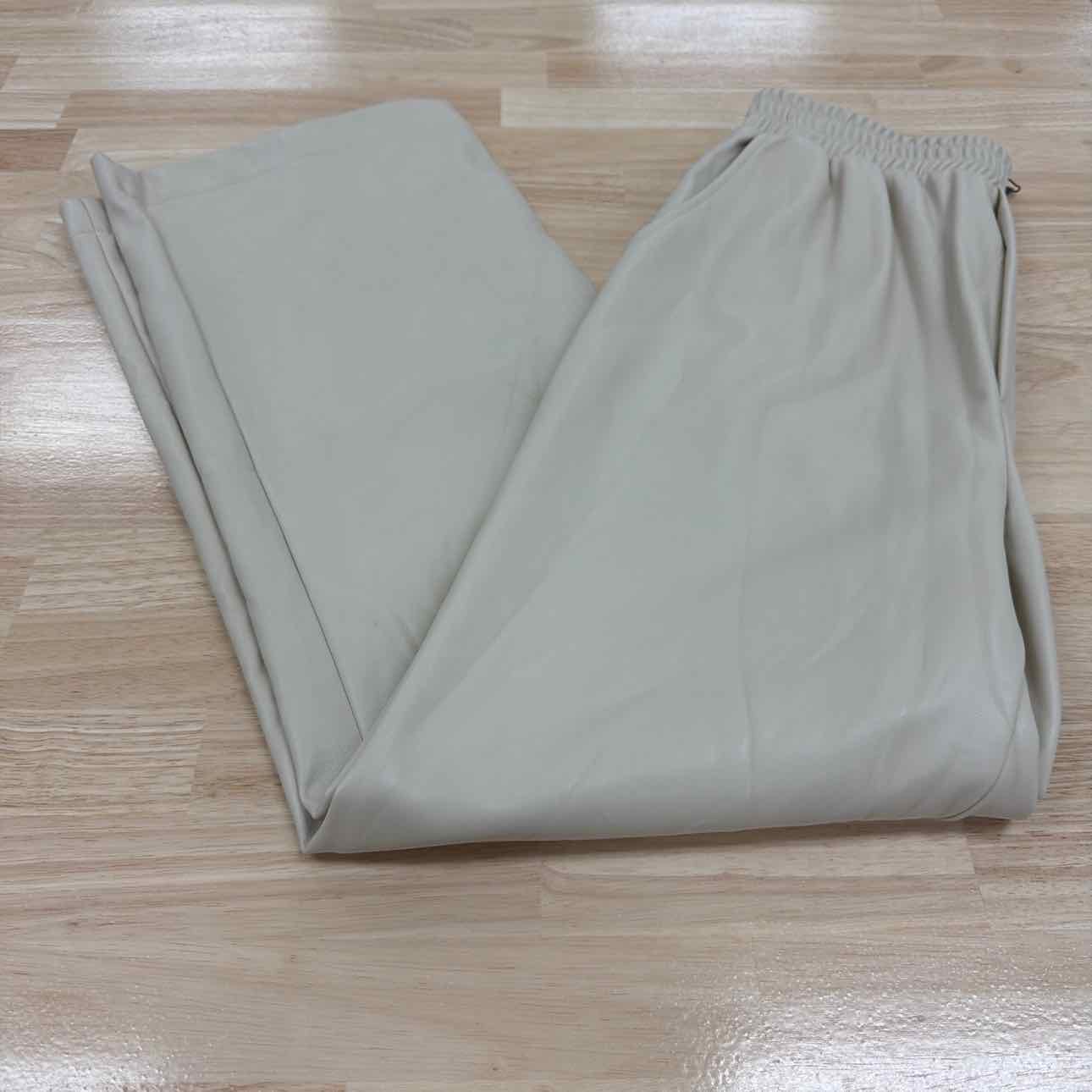 Steve Madden Size S Gilda Faux Leather Pants - Bone