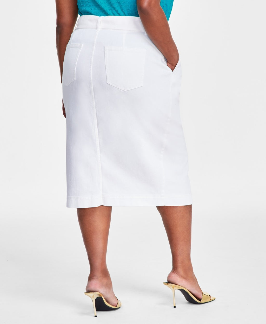 I.n.c. International Concepts Plus Size Denim Skirt