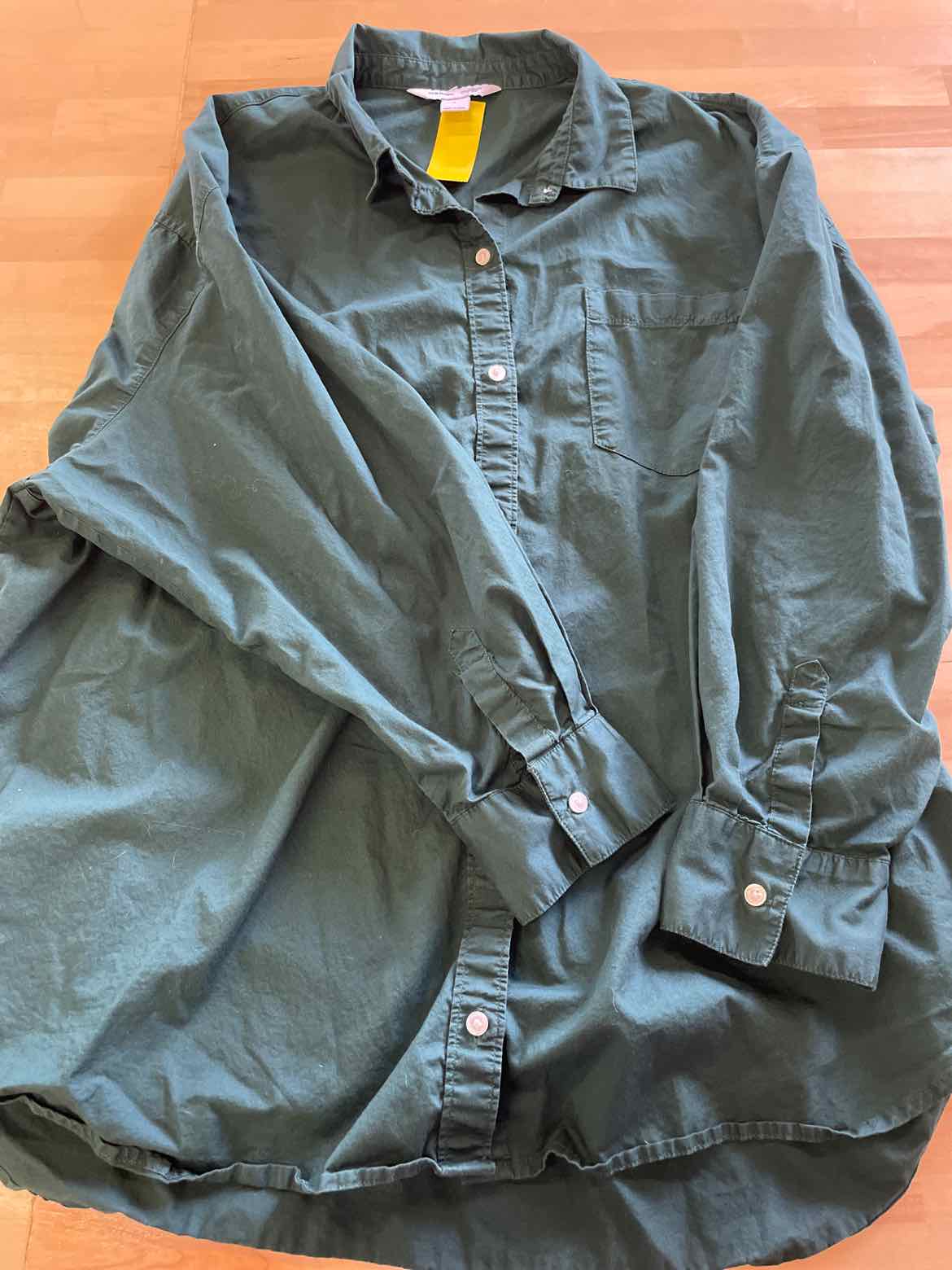 Old Navy Size L Green Button Down Shirt