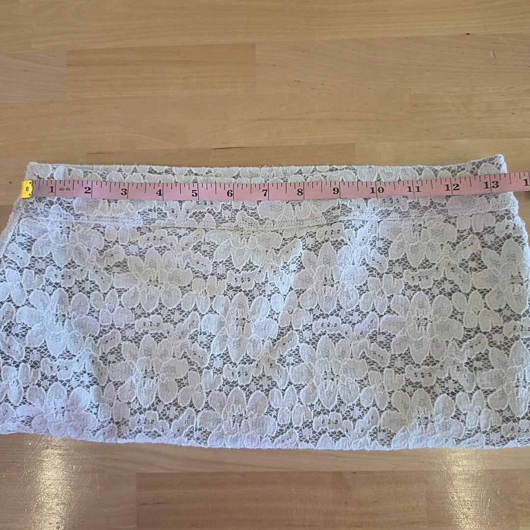 Abercrombie & Fitch Size S White & Gray Preloved Skirt