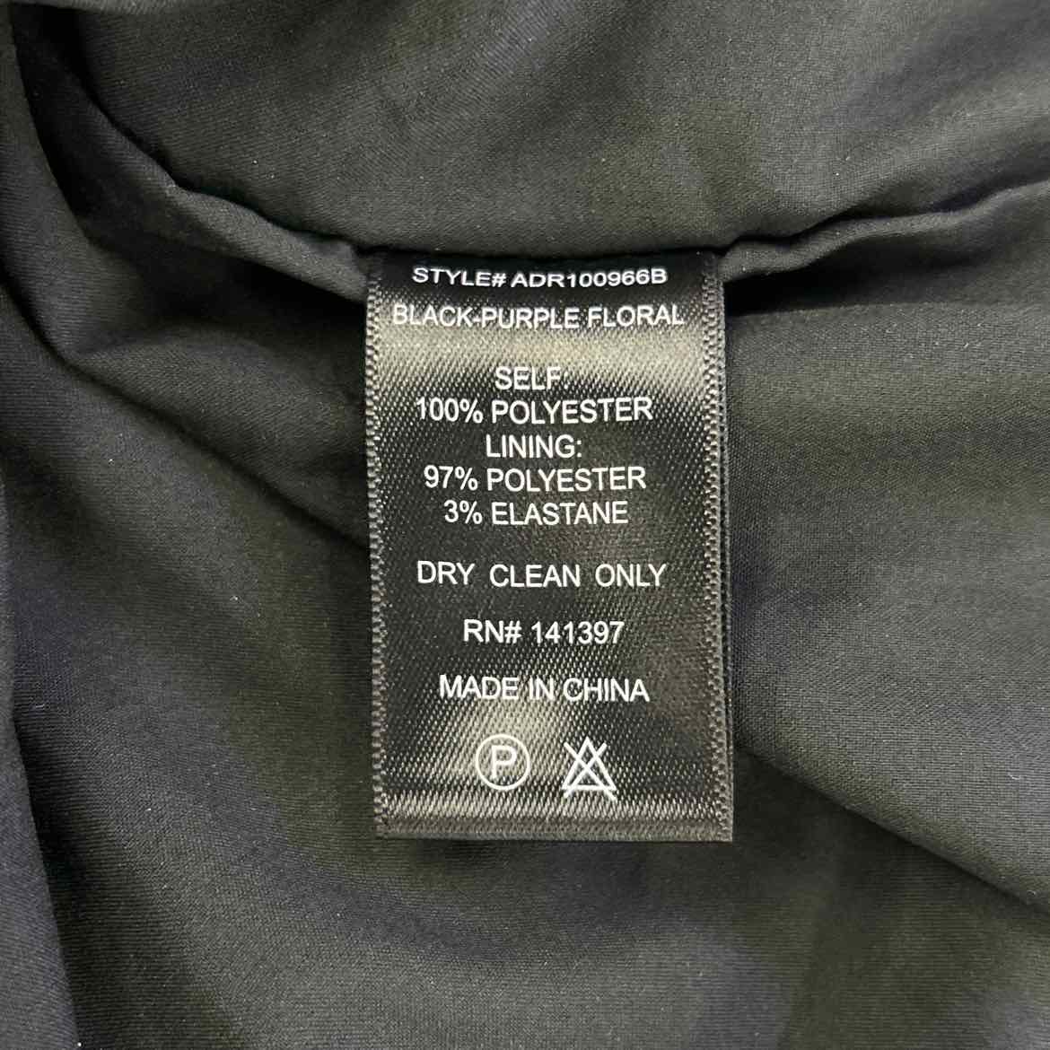 Floret Studios Size S Black/Purple Preloved Dress