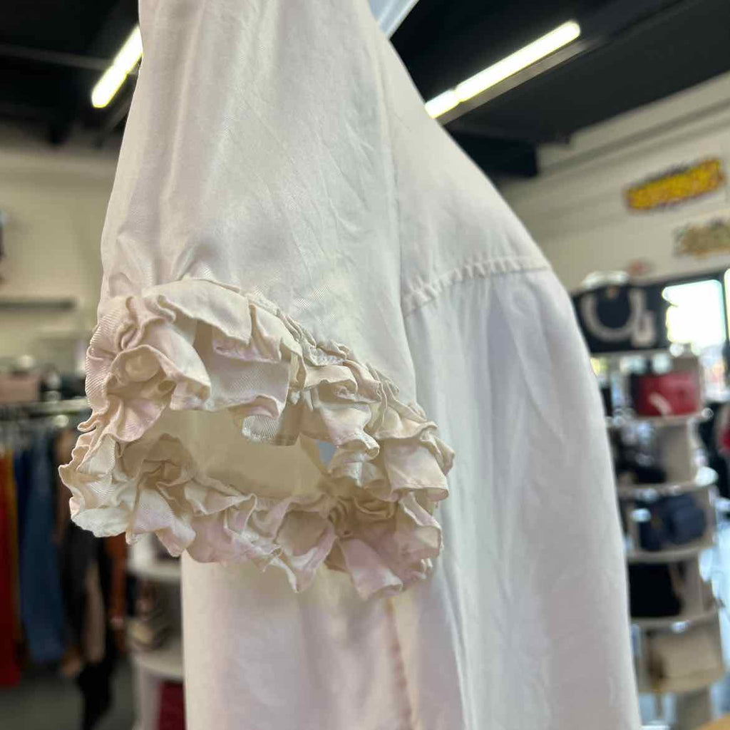 Banana Republic Size M White Preloved Blouse SS