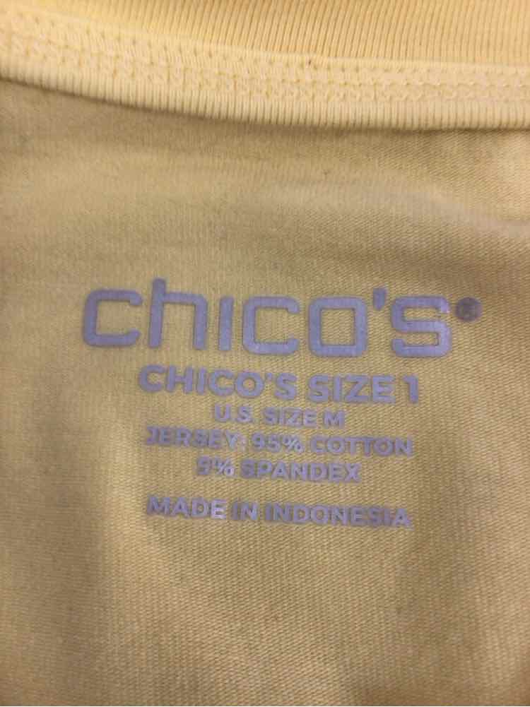 Chico's Size 1 Yellow Preloved Longsleeve