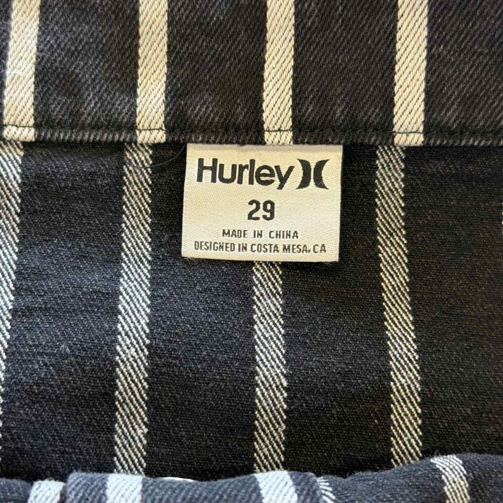 Hurley Juniors' Size 29 Sloan Button-Front Mini Skirt - Black