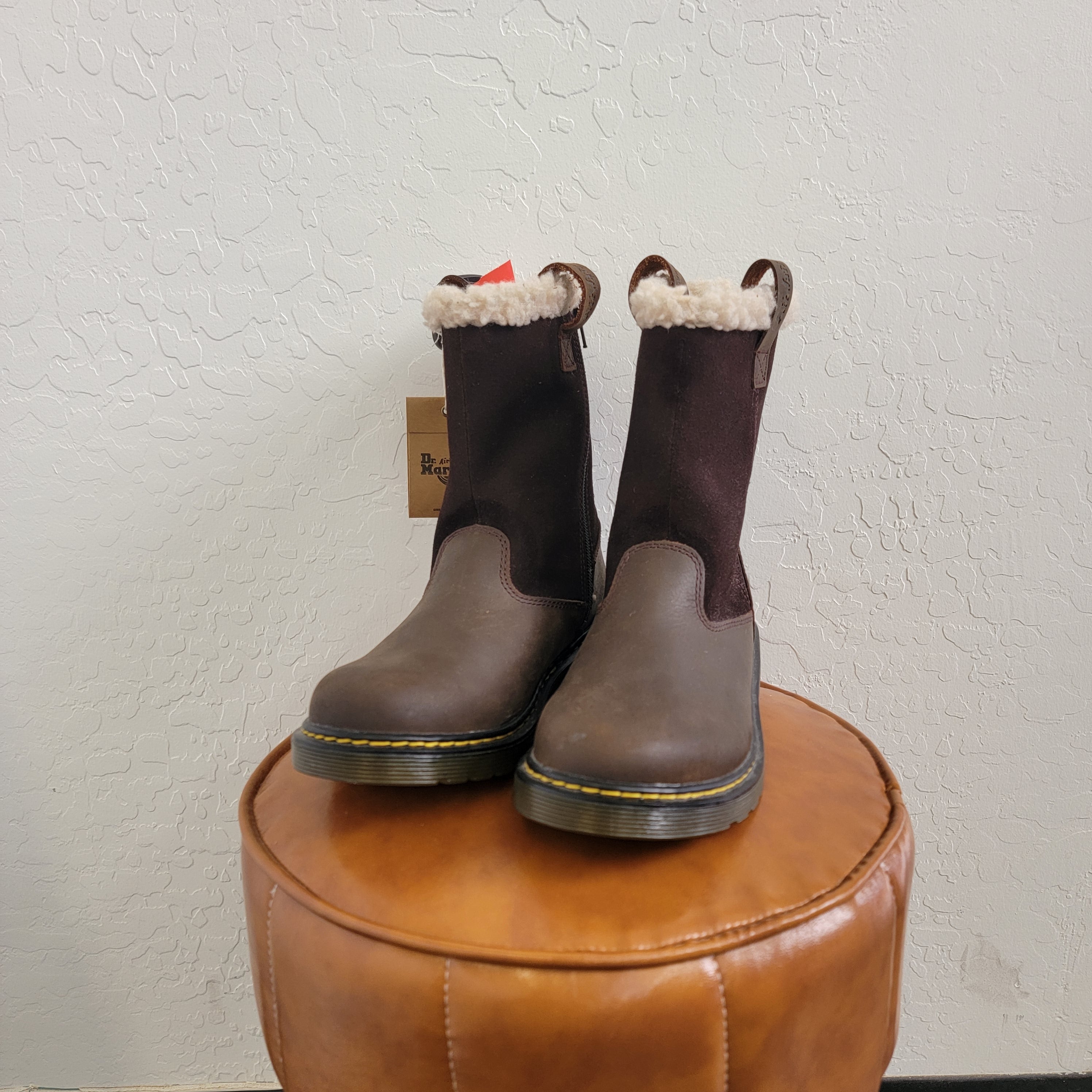 Dr Martens Shoe Size 6 Brown Leather Boots NWT