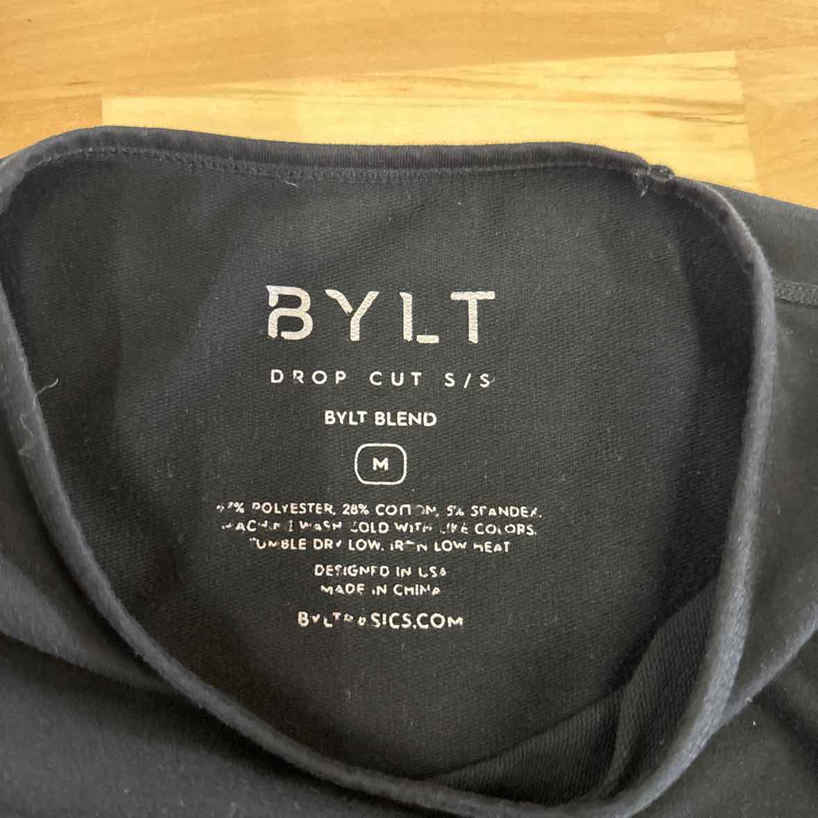 BYLT Men's Size M Black MENS T-shirt