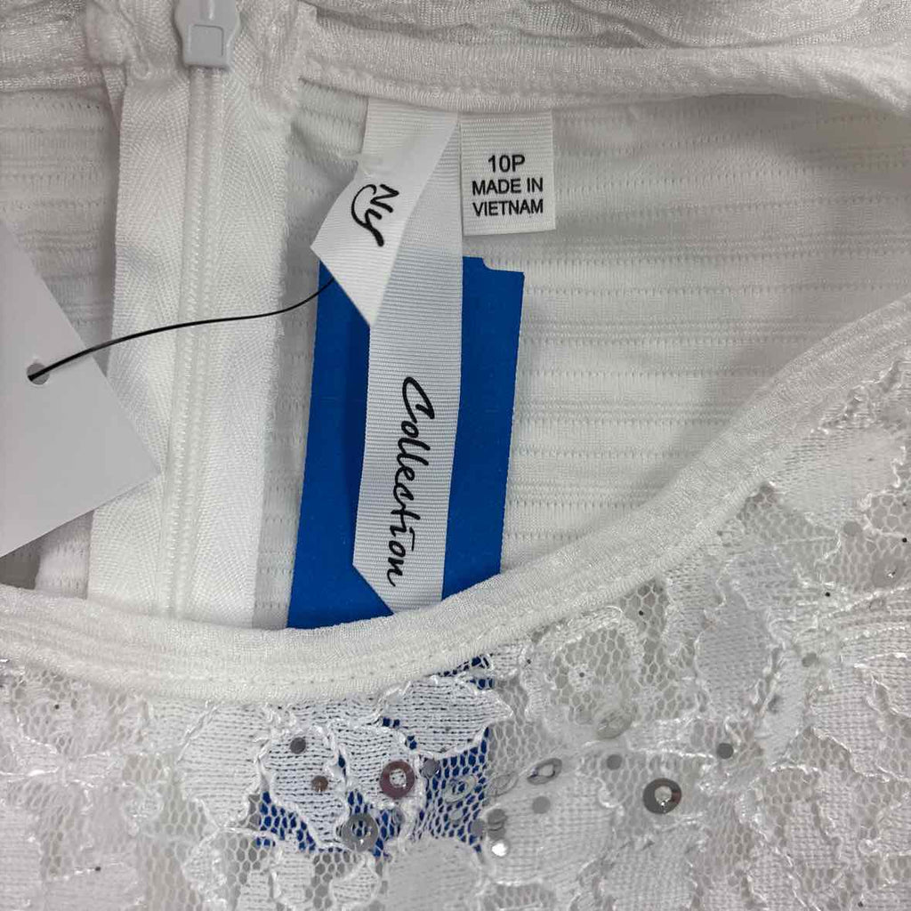 NY Collection Size 10P Novelty Knit and Lace Dresss