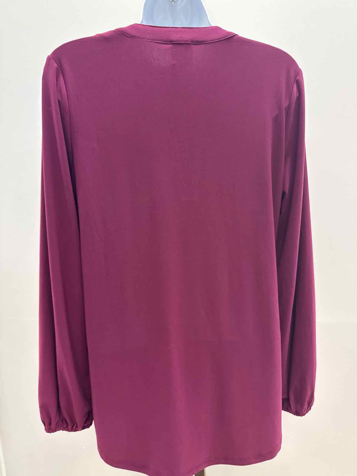 Anne Klein Size S Plum New Knit Top