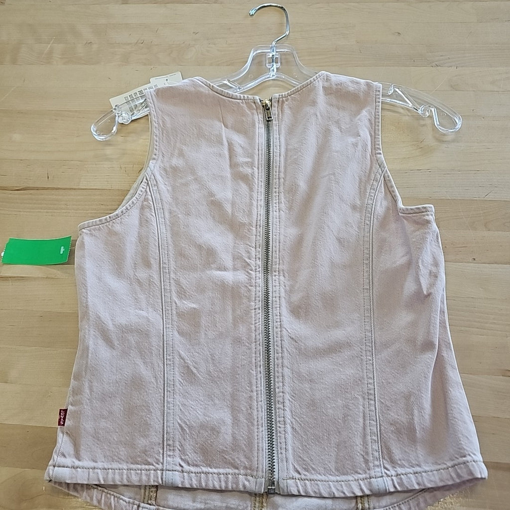 Levi S Premium Women S Topanga Denim Tank Top - Candy Floss Top - LUS