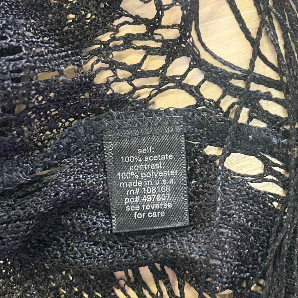 Full Tilt Size M Black Mesh Preloved Coverup