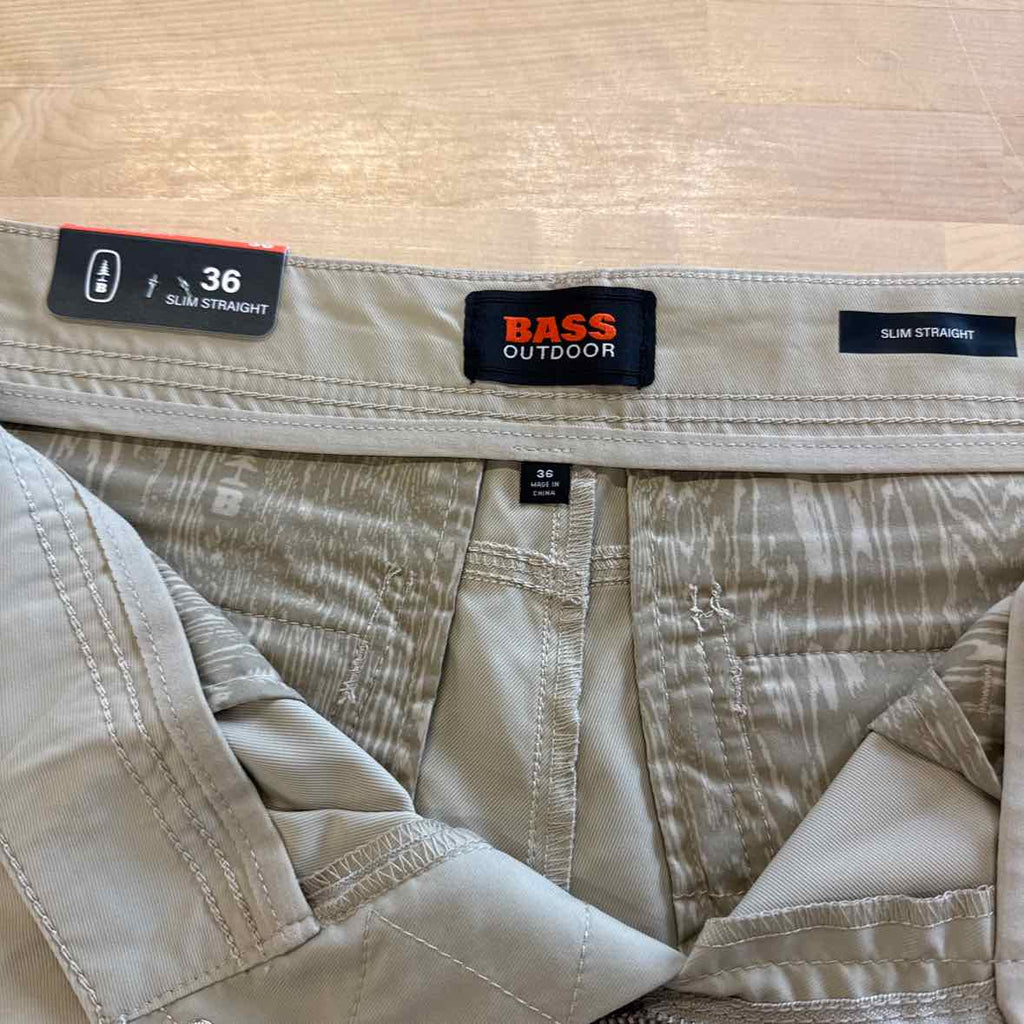 Bass Outdoor Size 36x30  Slim Straight Fit Traveler Casual Trouser Pants