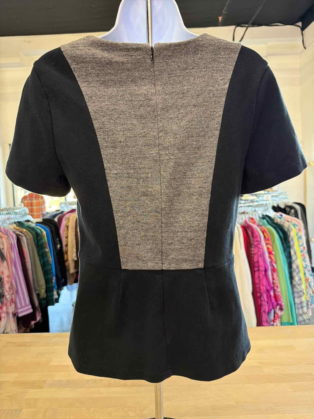 J Crew Size S Black Gray Polo