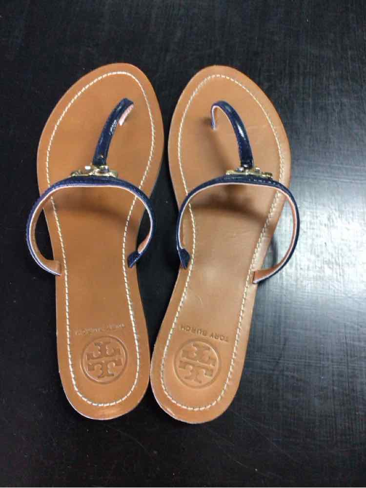 Tory Burch Shoe Size 9 Navy Thong Sandals