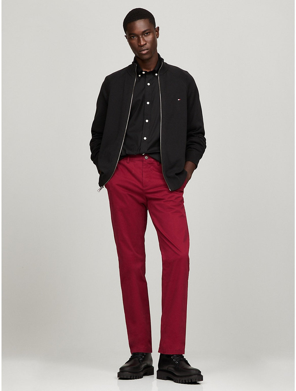 Tommy Hilfiger Men's Straight-Fit Denton Flex Chino Pants