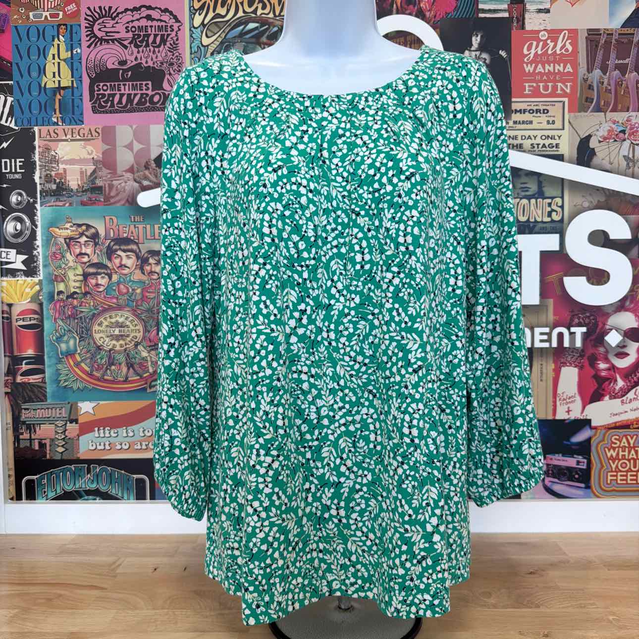 Croft&Barrow Size S Green Preloved Longsleeve