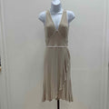 White House Black Market Size XS Tan/Cream Dress