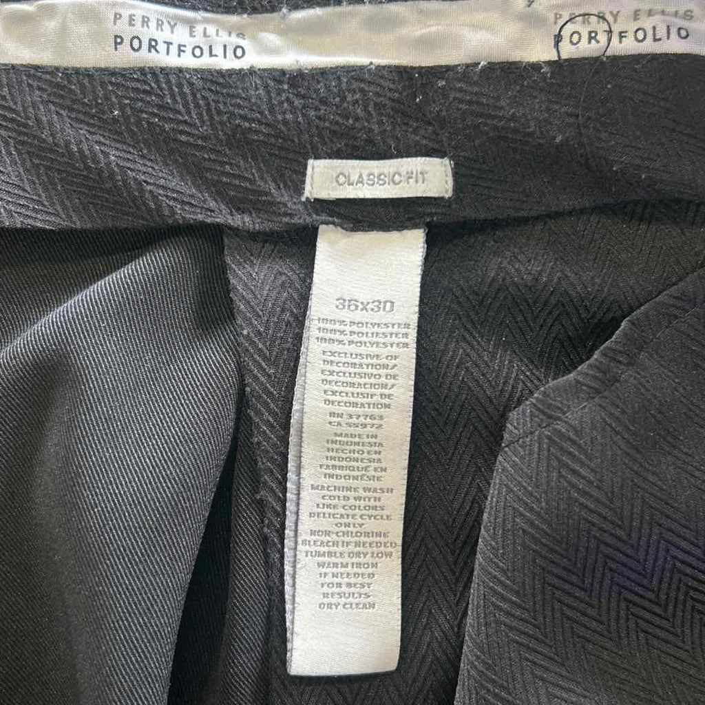 Perry Ellis Size 36/30 Black MENS Pants