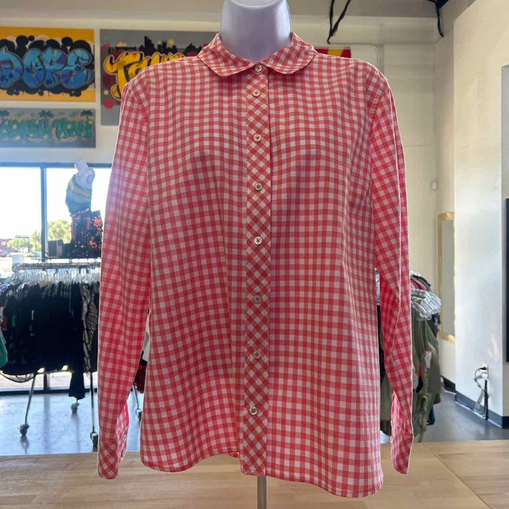 Talbots Size XLP Red Preloved Button Down LS