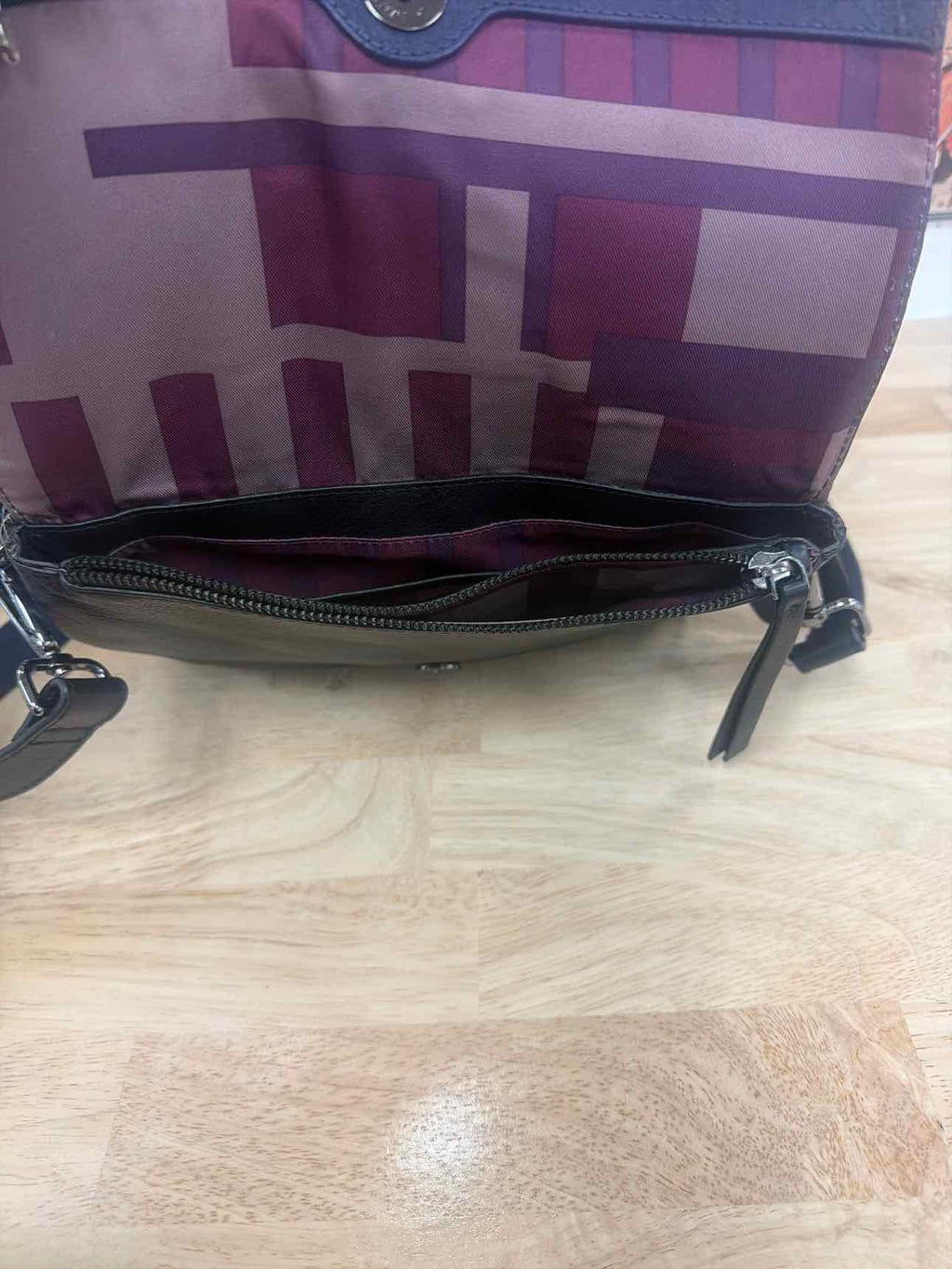 kooba Black & Blue Leather Purse