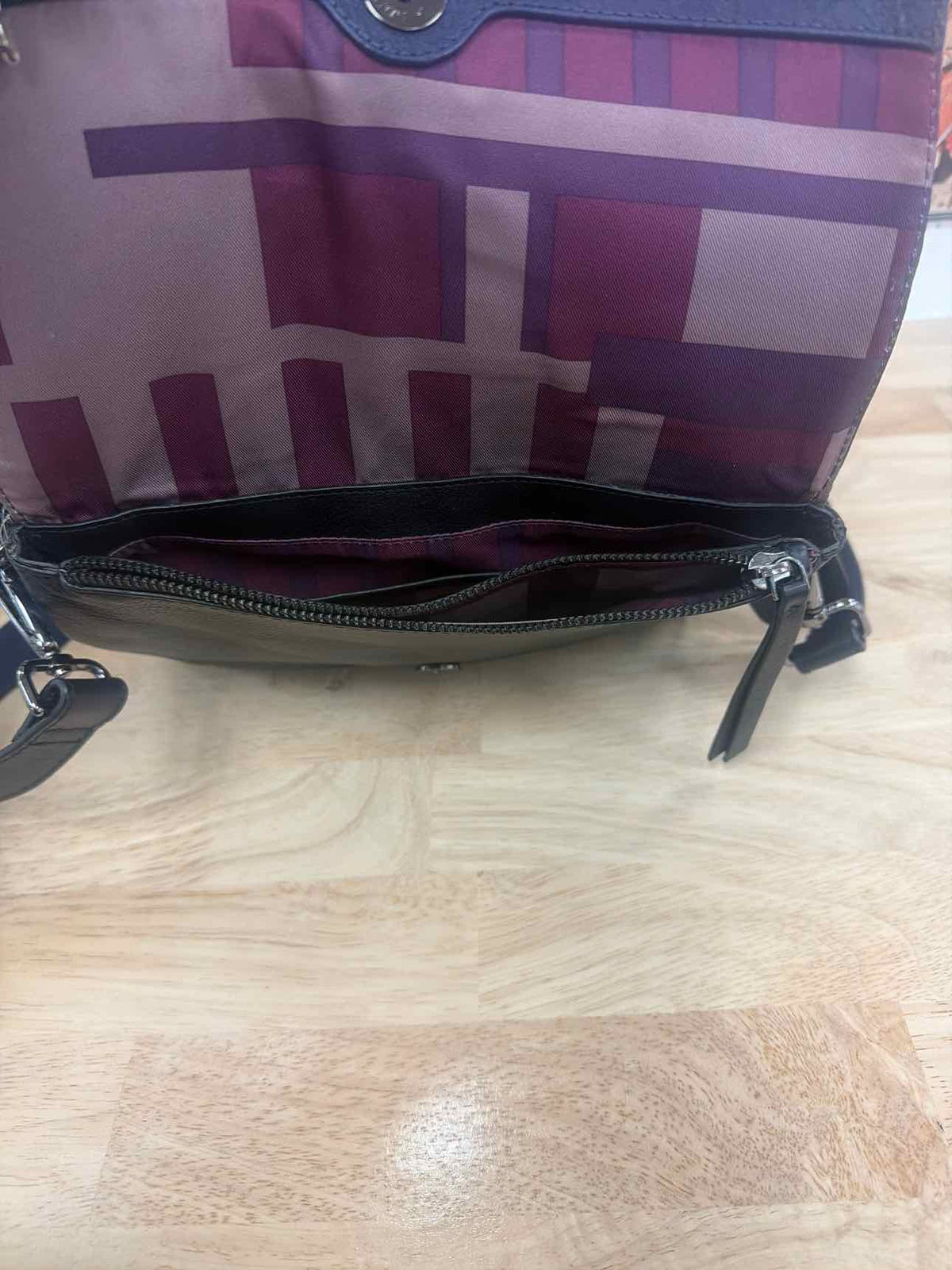 kooba Black & Blue Leather Purse