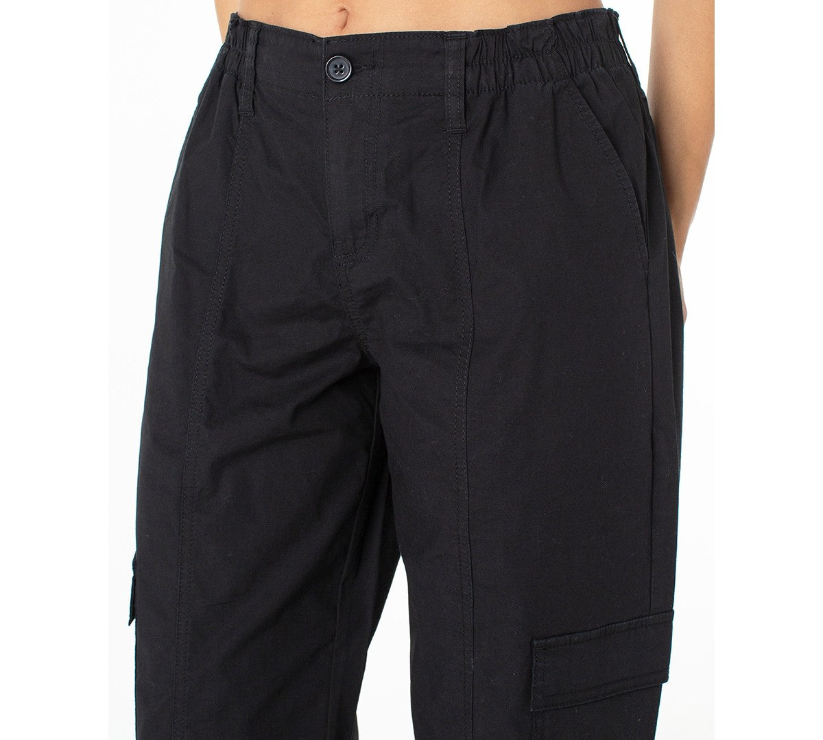 Celebrity Pink Juniors' Camo-Print Drawcord-Hem Parachute Pants