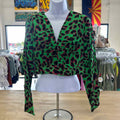 VeroModa Size S Green Preloved Button Down LS
