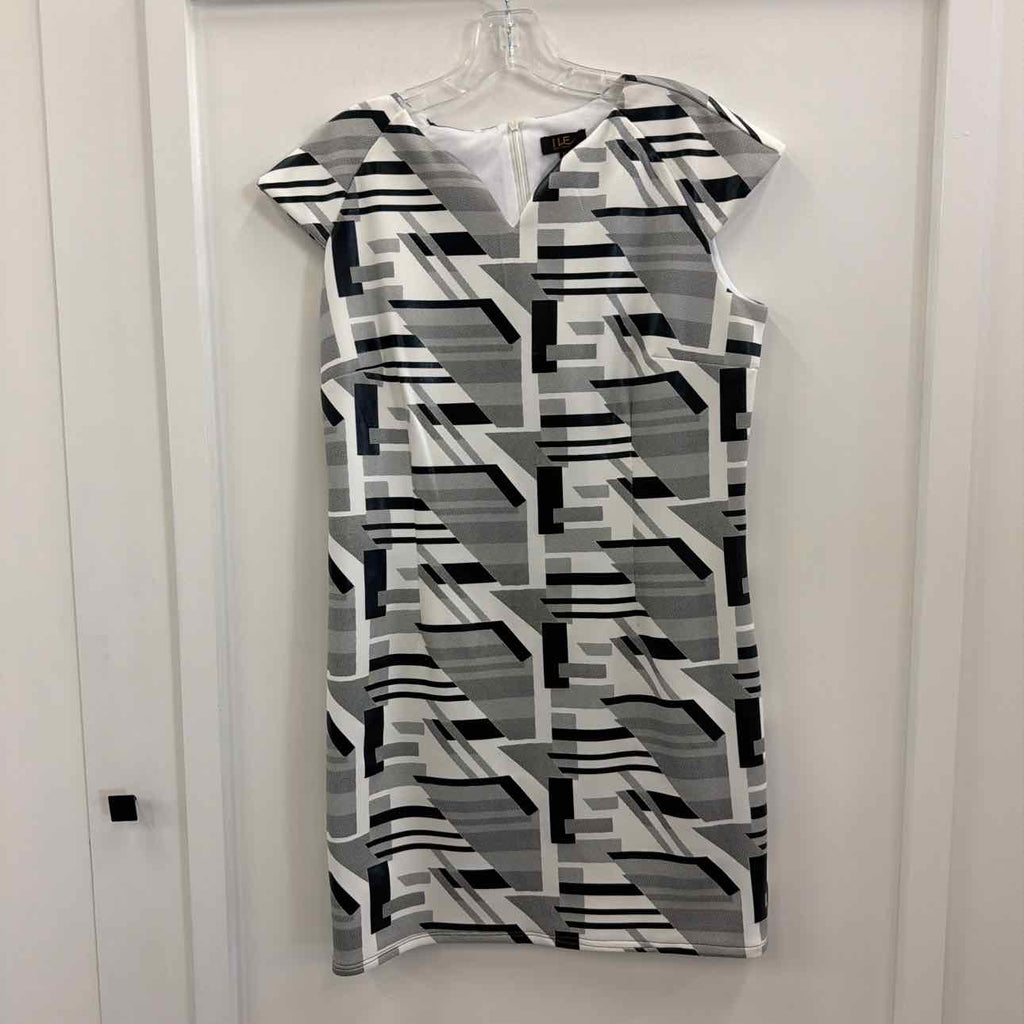 ILE Size 10 Black/White Preloved Dress