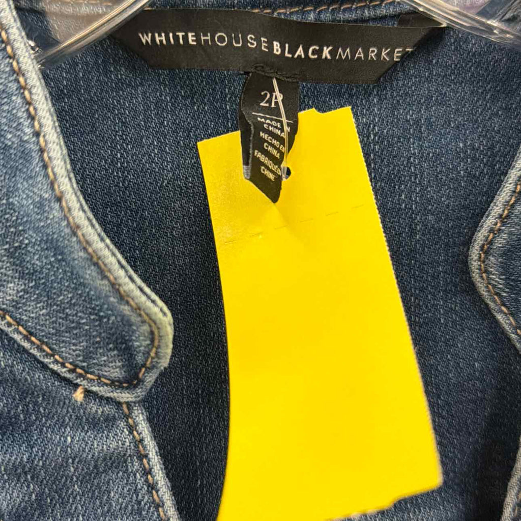 White House Black Market Size 2P Denim Dress