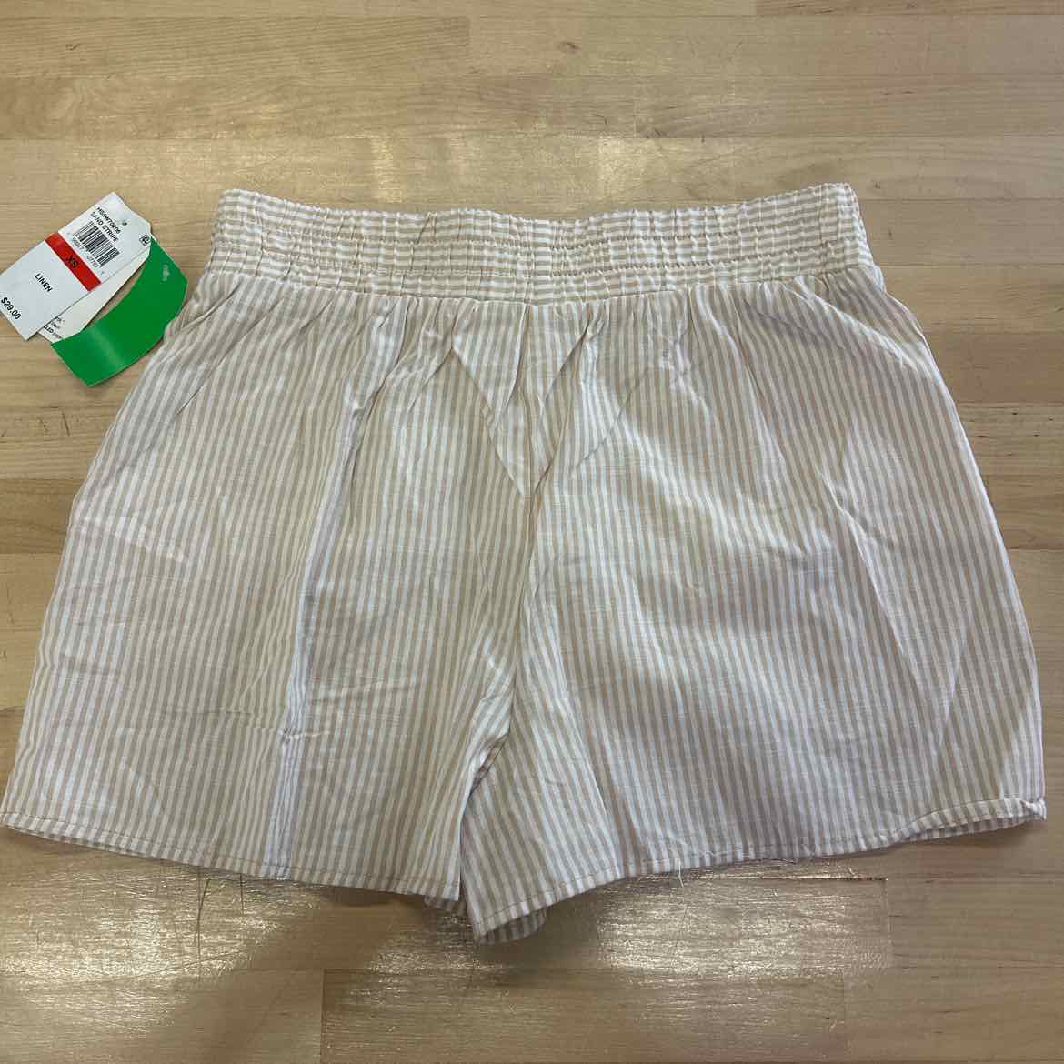 Hippie Rose Juniors' Stripe Boxer Shorts - Sand Stripe - XS