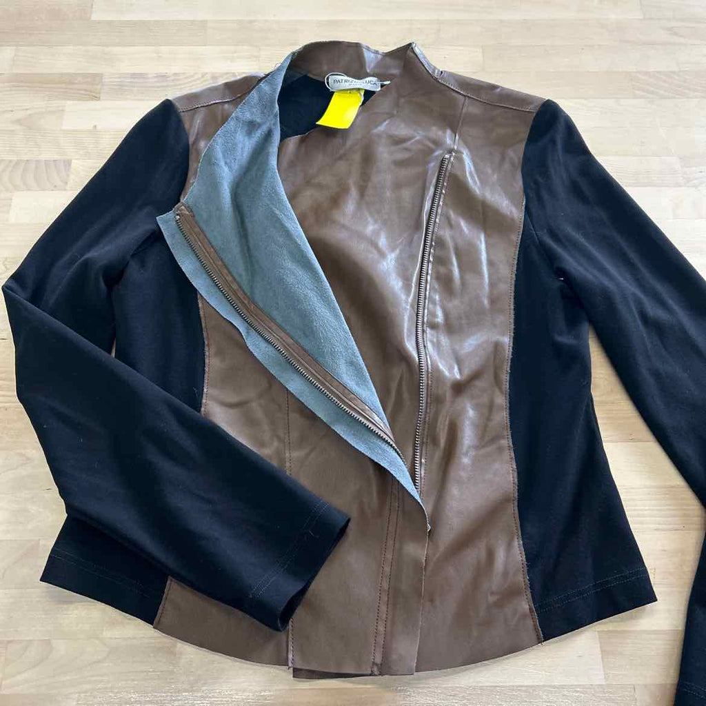 Patrizia  Luca Size M Brown/Black Jacket