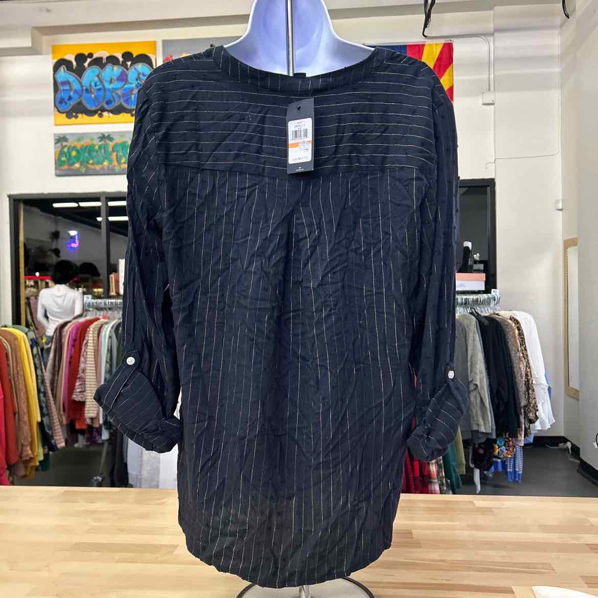 Tommy Hilfiger Womens Sparkle Clip Dot Popov Sky Captain Gold