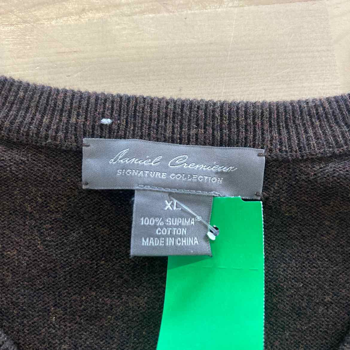 Daniel Cremieux Size XL Brown Preloved MENS Sweater