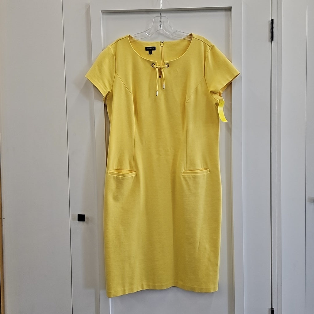 Talbots Size 12 Yellow Dress