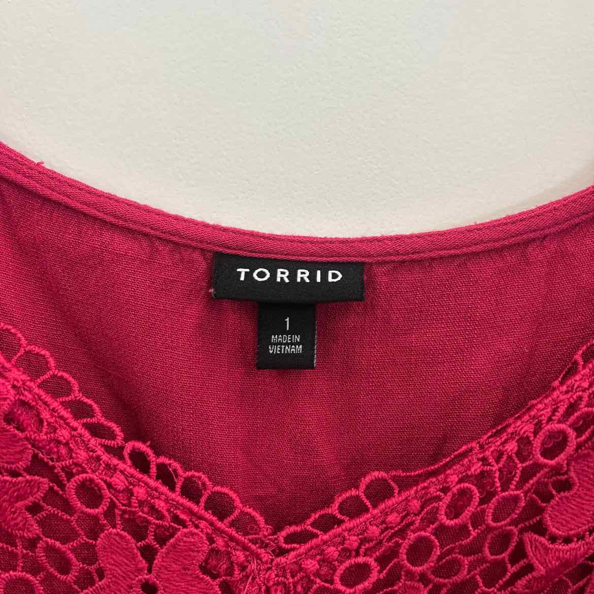 Torrid Size 1X Pink Preloved Dress