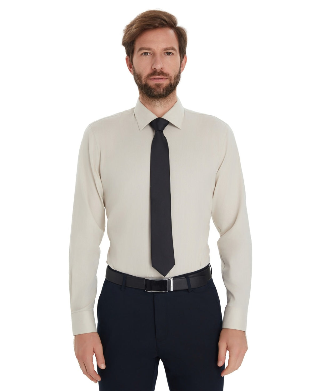 Alfani Men's Herringbone Slim-Fit Dress Shirt
