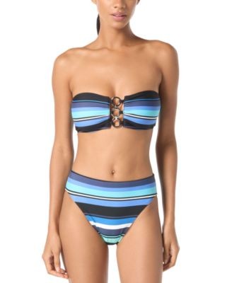 Michael Michael Kors Womens Bandeau Ring Bikini Top