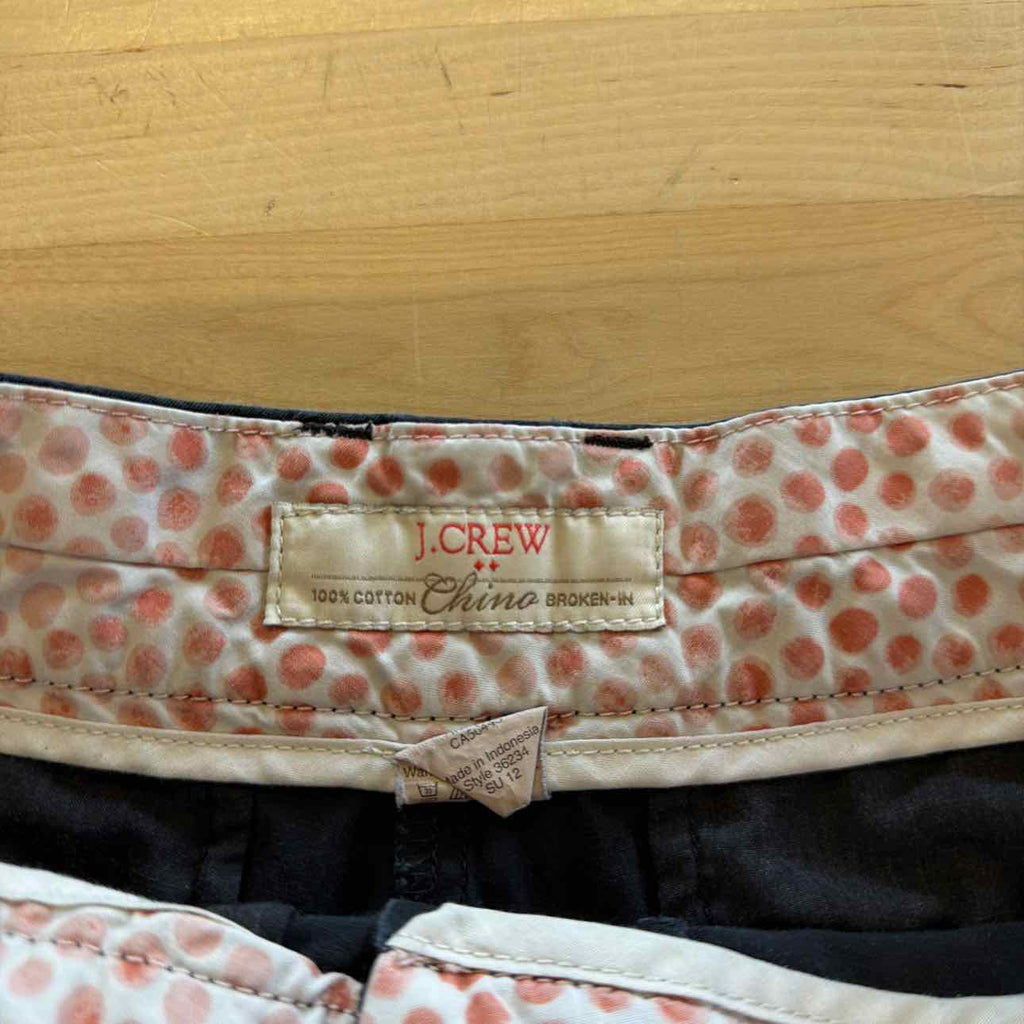 J. Crew Women Size 2 Black Cotton Preloved Shorts