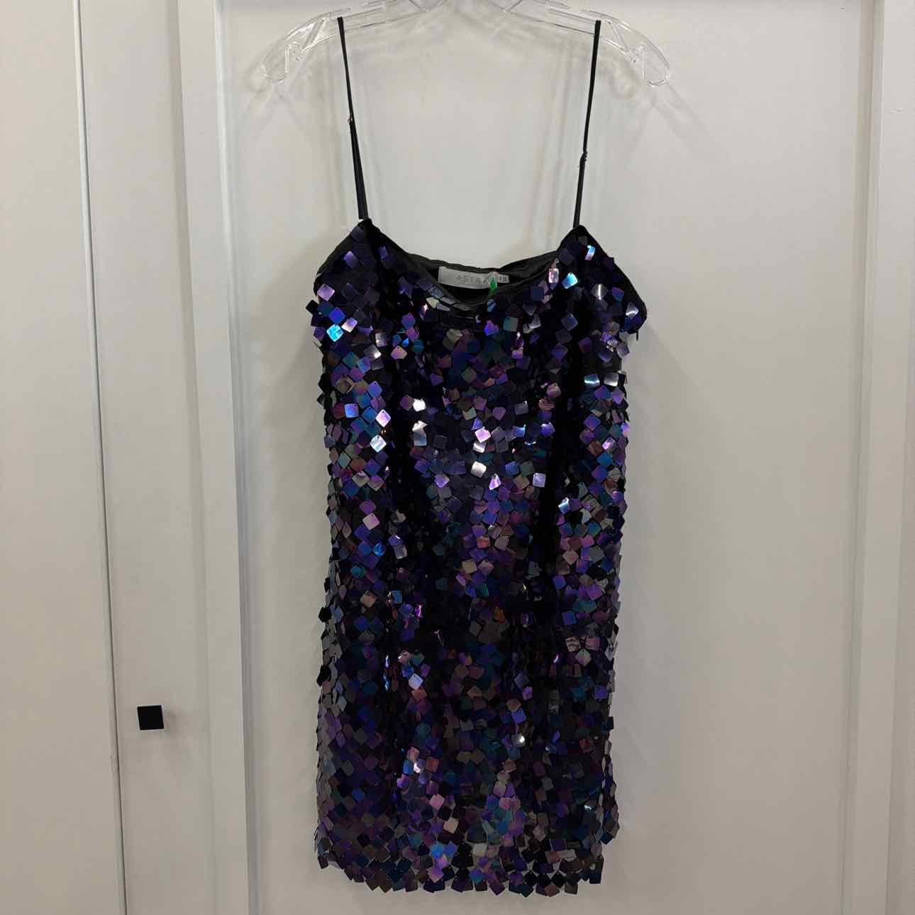 Astr the Label Women's Porsche Sleeveless Sequin Mini Dress - Purple Multi