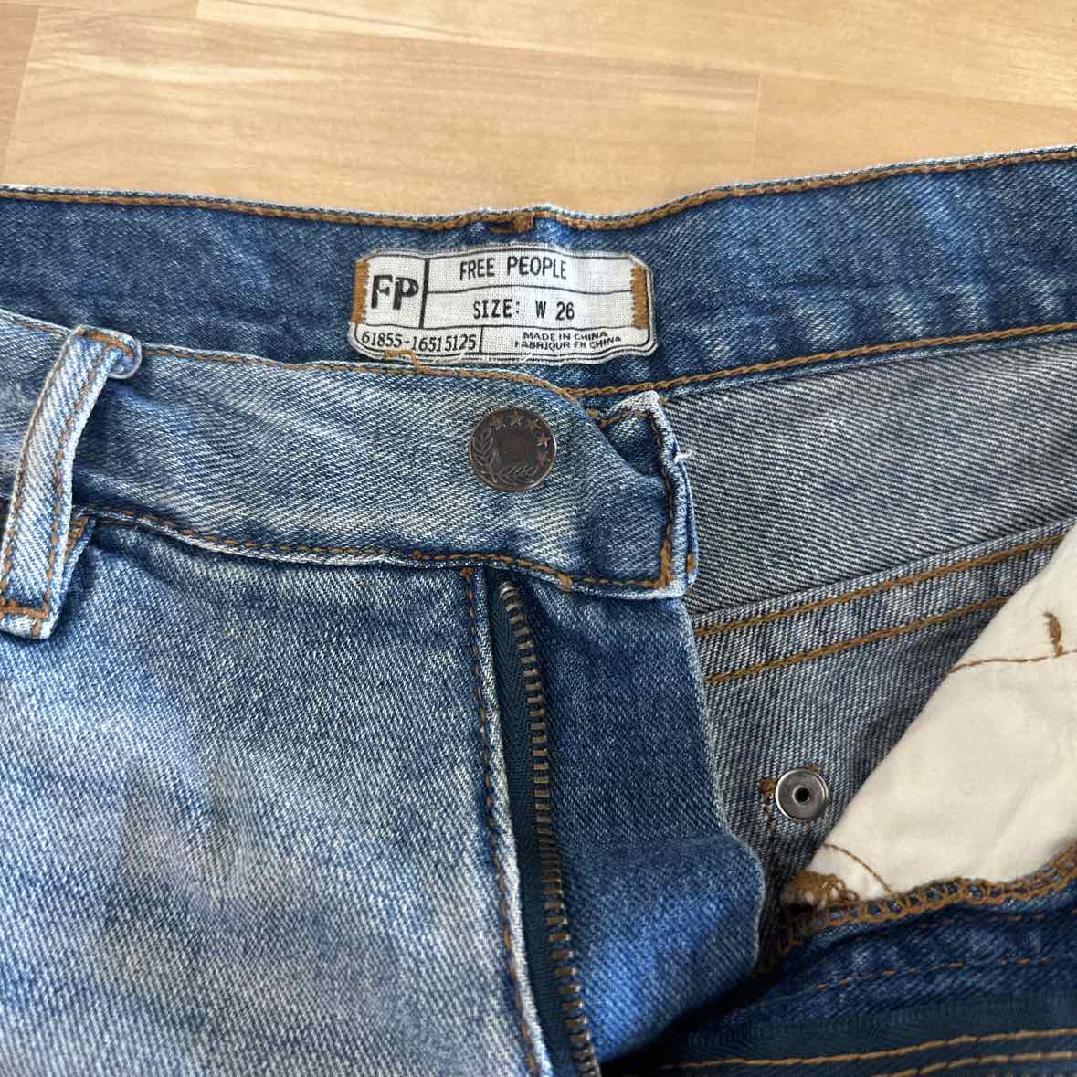 Free People Size 26 Blue Shorts
