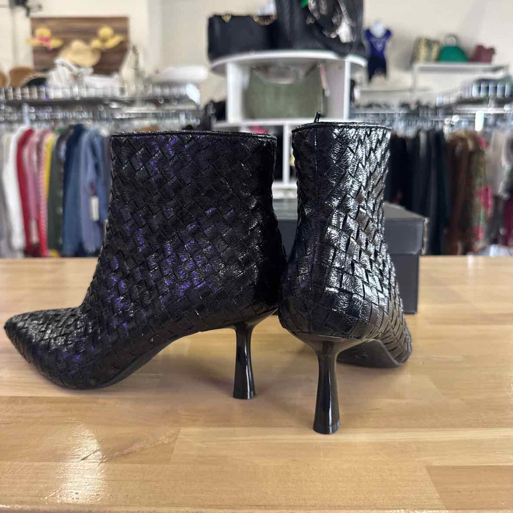 I.N.C. International Concepts Womens Raisie Dress Booties Black Woven 8M
