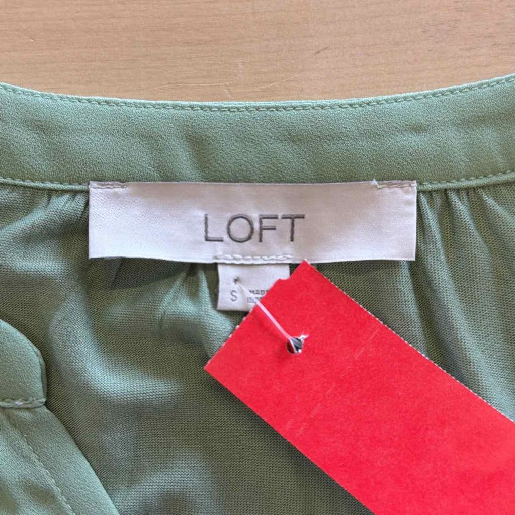 Loft Size S Green Preloved Blouse