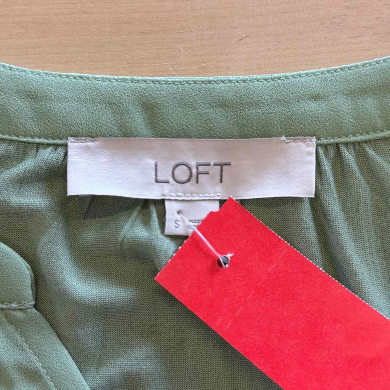Loft Size S Green Preloved Blouse