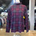 Lands End Size M Pink Purple Preloved Turtleneck