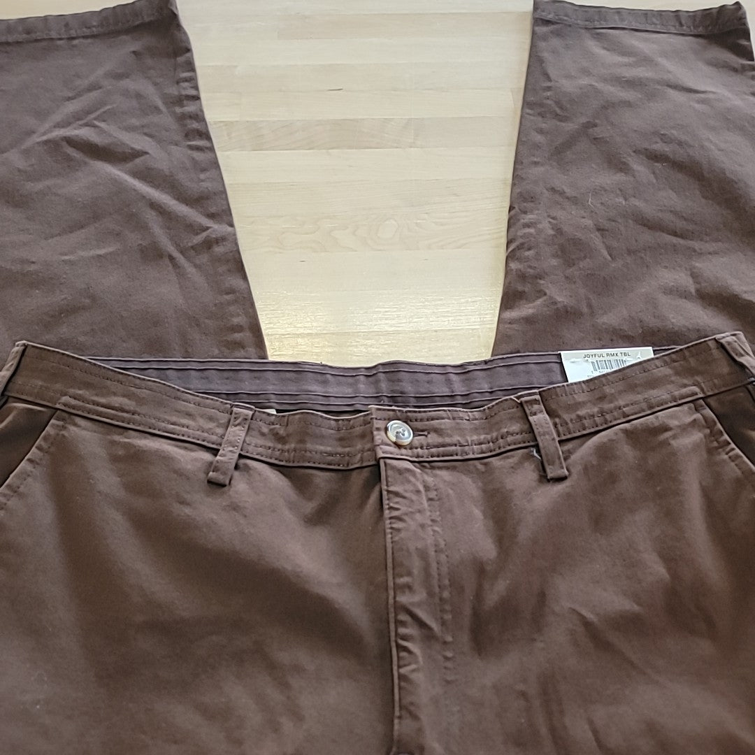 Club Room Men's Size 38 Regular-Fit Stretch Cargo Pants - Classic Brown