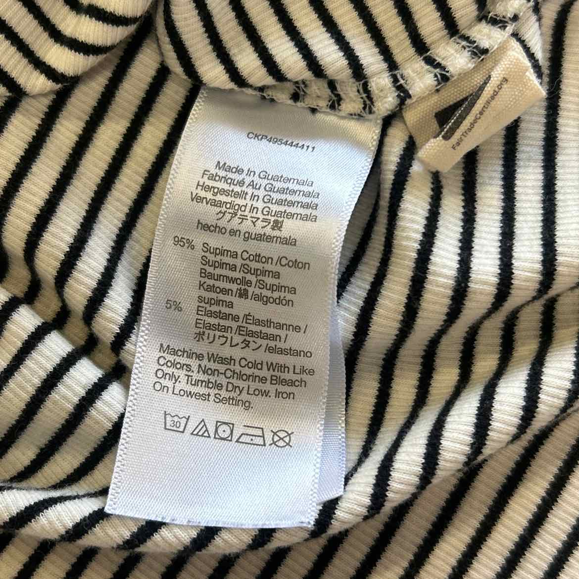Madewell Size S White Black Preloved T-Shirt SS